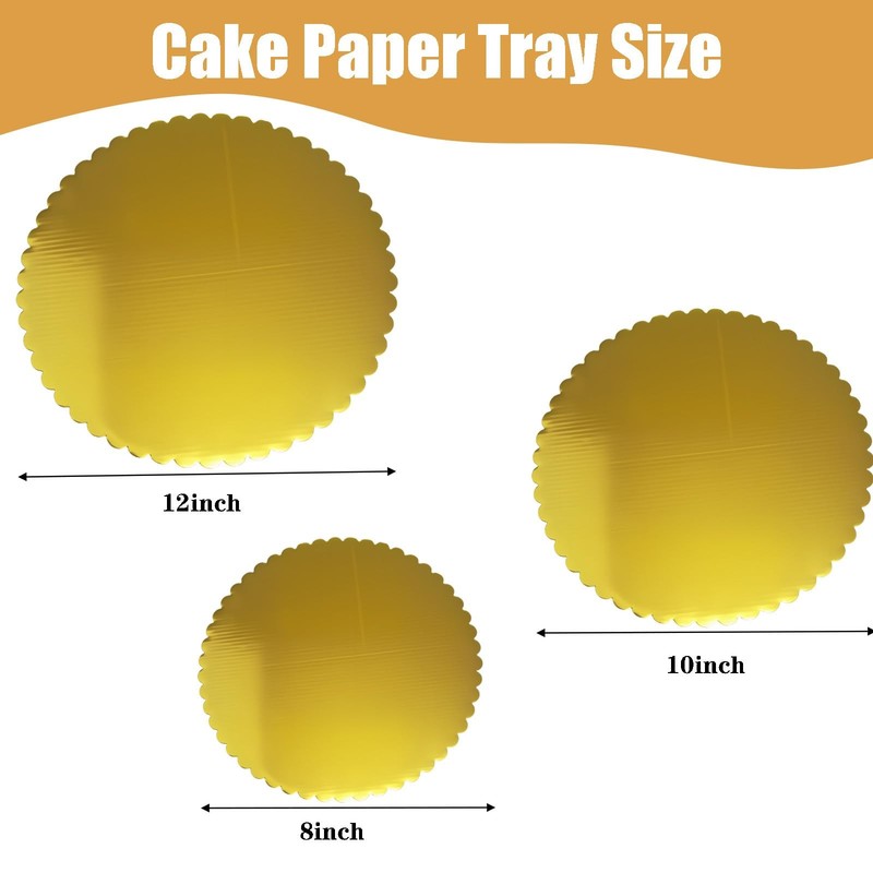 30Pcs Sturdy Cake Board Rounds cake base board 8 10 and 12-Inch Circle Cardbo... gallery