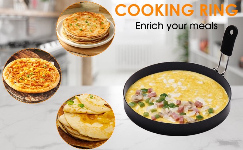Yevior 6 Pack Eggs Ring,3 Size Cooker Rings For Frying Shaping Cooking gallery