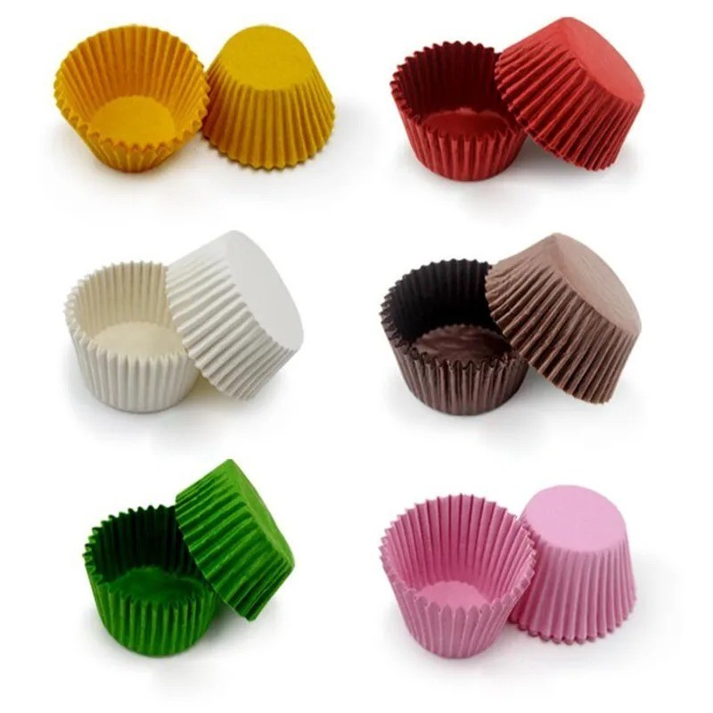 100Pcs Candy Color Cupcake Paper Liners Muffin Cases Baking Cups for Cupcakes gallery