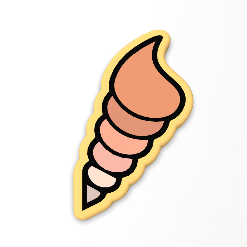 Spiral Nautilus Cookie Cutter & Stamp | Summer Beach Ocean Seashell Shell Conch gallery