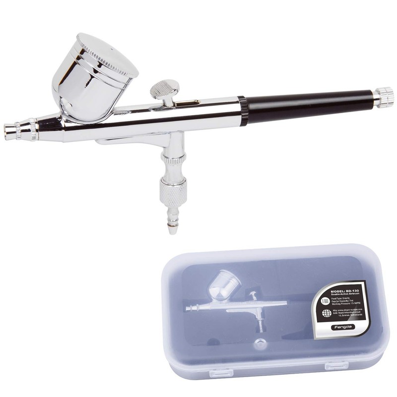 Timbertech Professional Double Action Airbrush BD-130 Mounted 0.3mm black