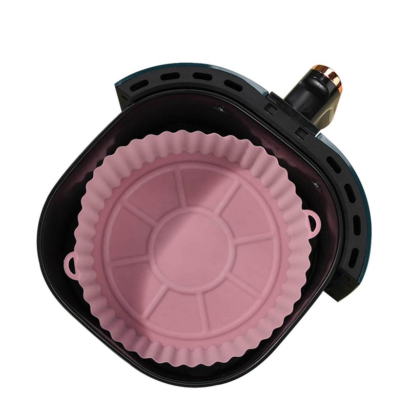 Air Fryer Silicone Pot Air Fryer Basket Linings Non-Stick Safe Oven Baking Tray gallery