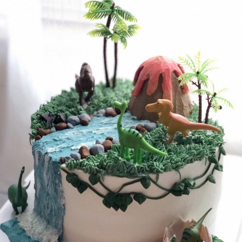10PCS Tridimensional Plastic Coconut Three Birthday Cake Decor Ocean Themed gallery