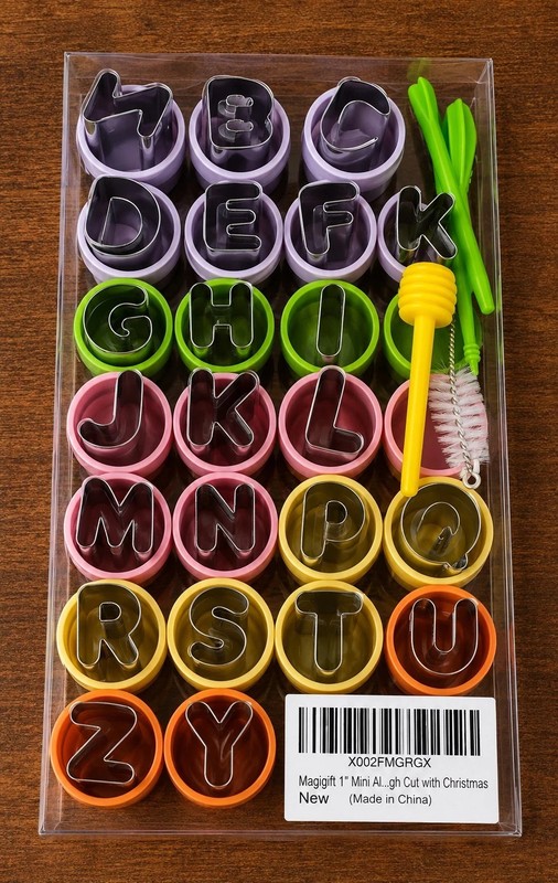 Mini Cookie Cutter Set 30 pcs for Kids Vegetable Cutters and Fruit Stamp Mold... gallery