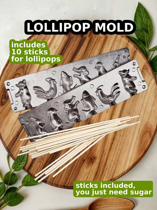 VINTAGE MOLD FOR MAKING LOLLIPOPS, CARAMELS AND CHOCOLATE CANDIES gallery