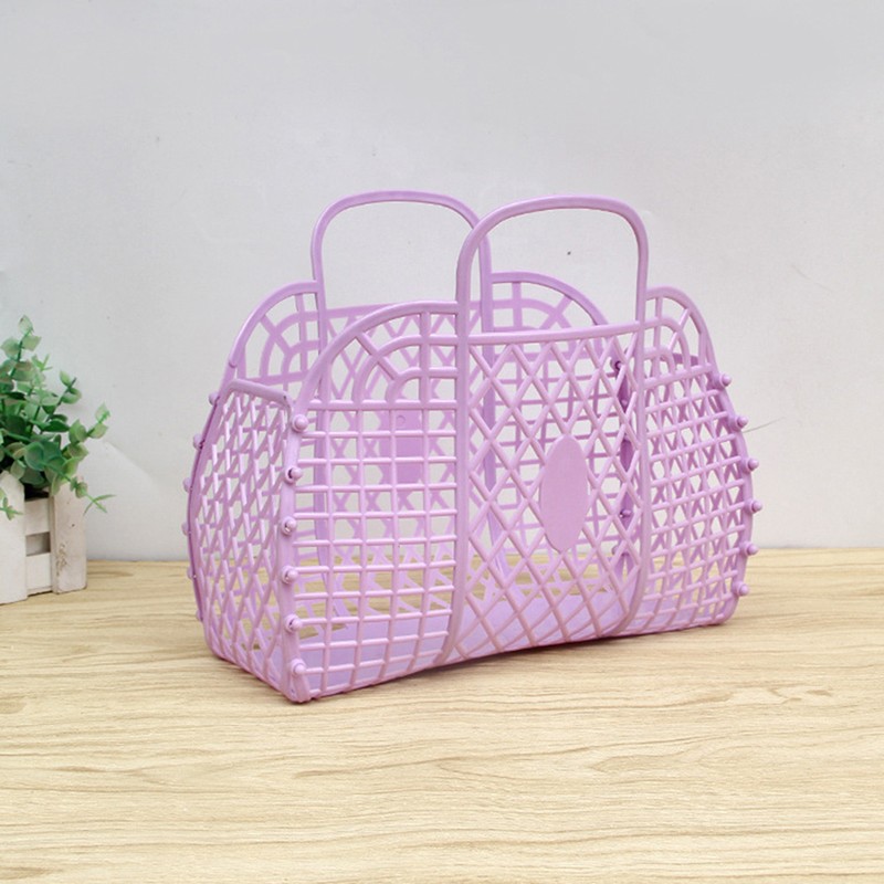 Bathroom Laundry Basket Foldable Mesh Portable Plastic Bathroom Laundry Basket!