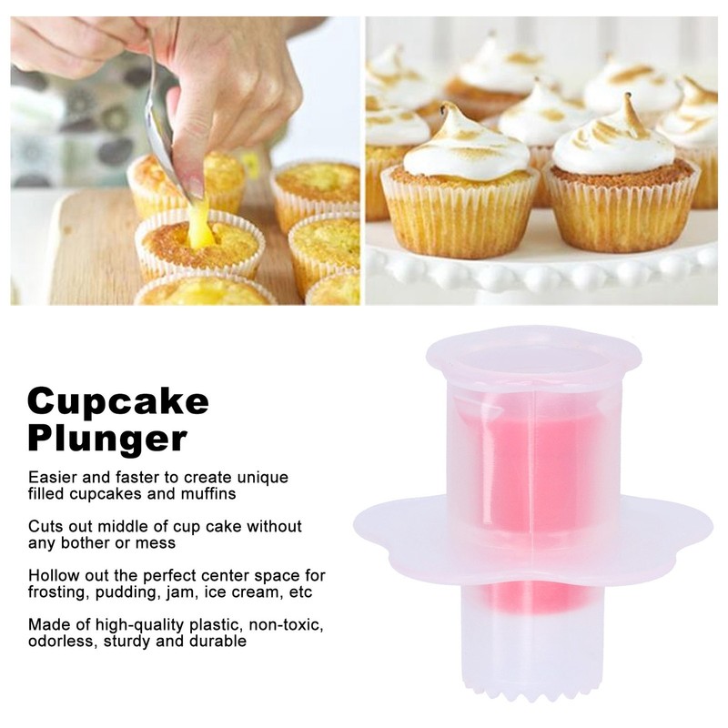 Hot Cupcake Corer Plunger Cake Core Remover Cream Jam Filling Decorating For gallery