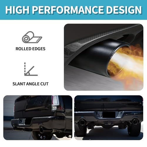 2" to 3" Exhaust Tip - 12" Long Diesel Exhaust Tips,2" 2*3*12 Brilliant Black gallery