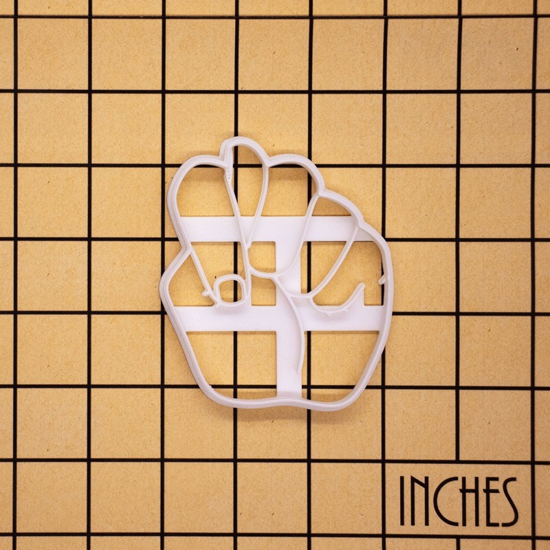 American Sign Language Letter T cookie cutter - Fingeralphabet, deafness, deaf gallery