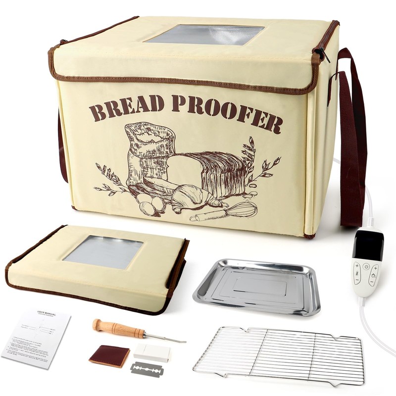 Folding Bread Proofing Box with 50-113℉ Temp Control, Large Dough Proofing
