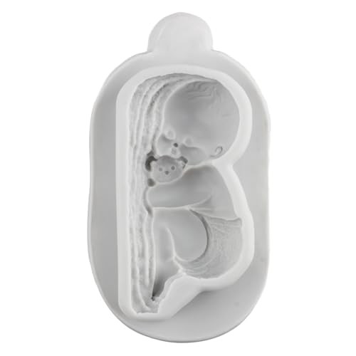 Sleeping Baby Fondant Silicone Molds Baby Chocolate Candy Mold for Baby Shower gallery
