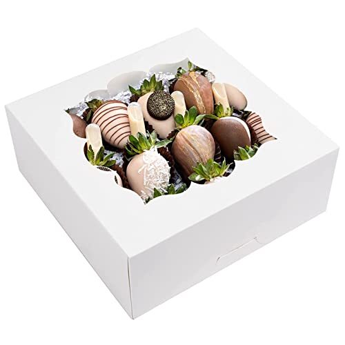 20 Pack Pie Boxes 10x10x3inch Bakery Boxes with Window Pastry Boxes for PiesC... gallery