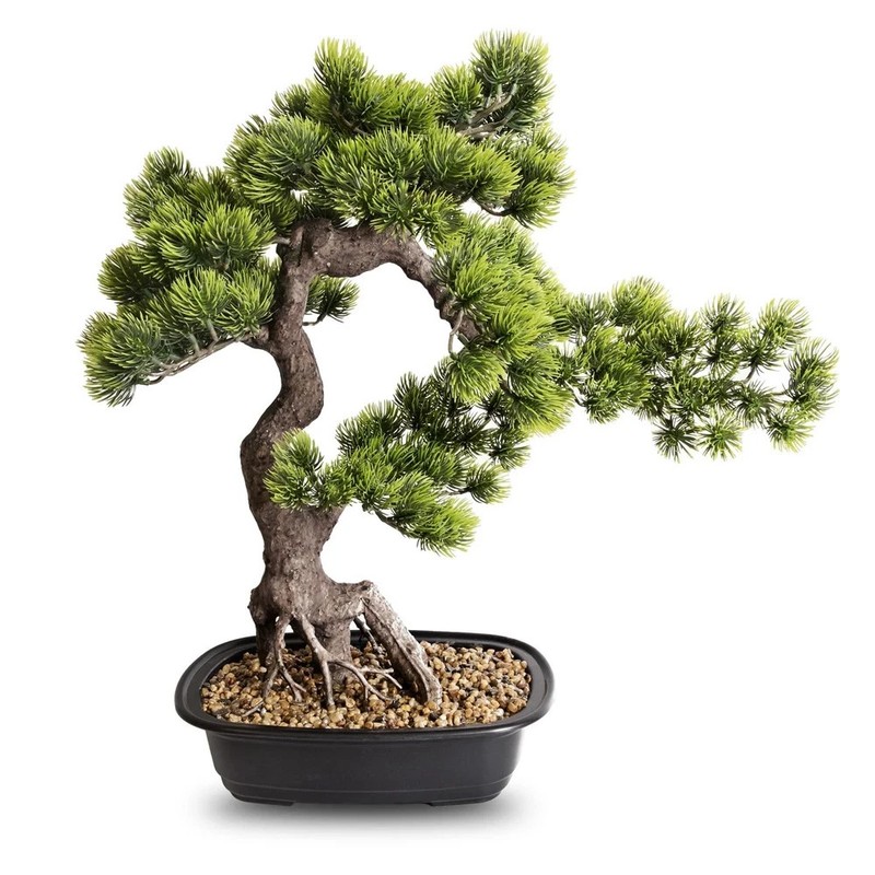 Artificial Bonsai Plant, Large Faux Juniper Plants 20 inch, Faux Potted Pine …
