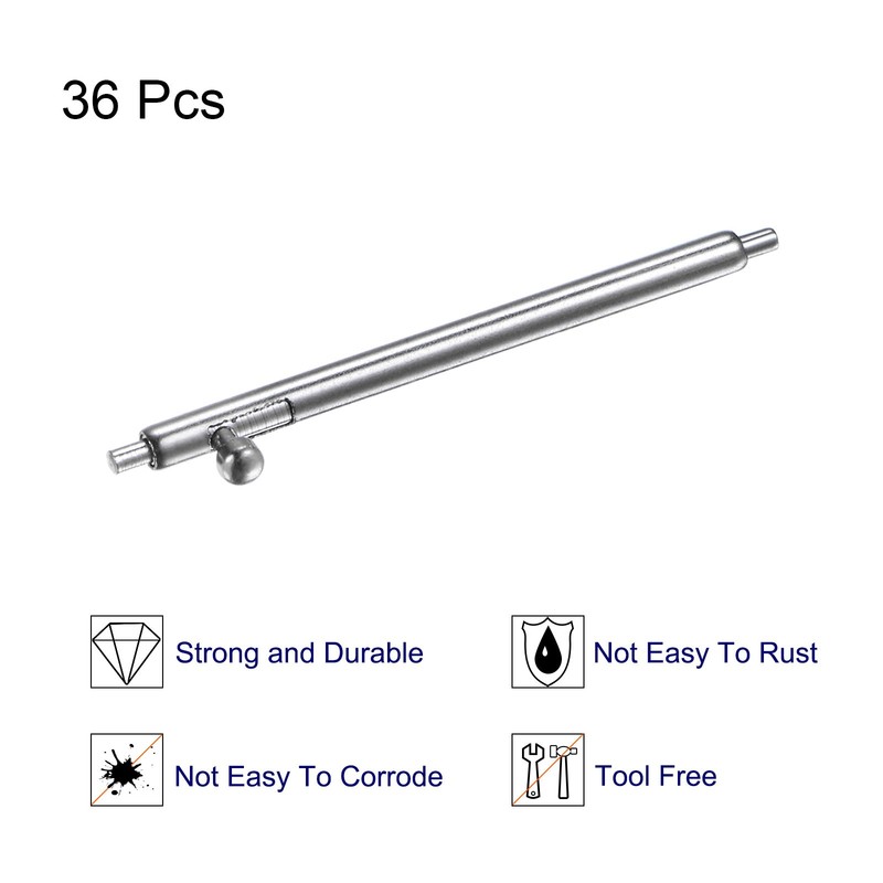 36pcs for 20mm 1.5mm stainless steel quick release spring bar gallery