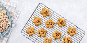 Baking Sheet with Wire Rack, Cookie Sheet Baking Pan Toaster Oven Tray with gallery