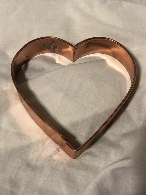 Large HEART Copper Cookie Cutter Kitchen Collectables 6” gallery