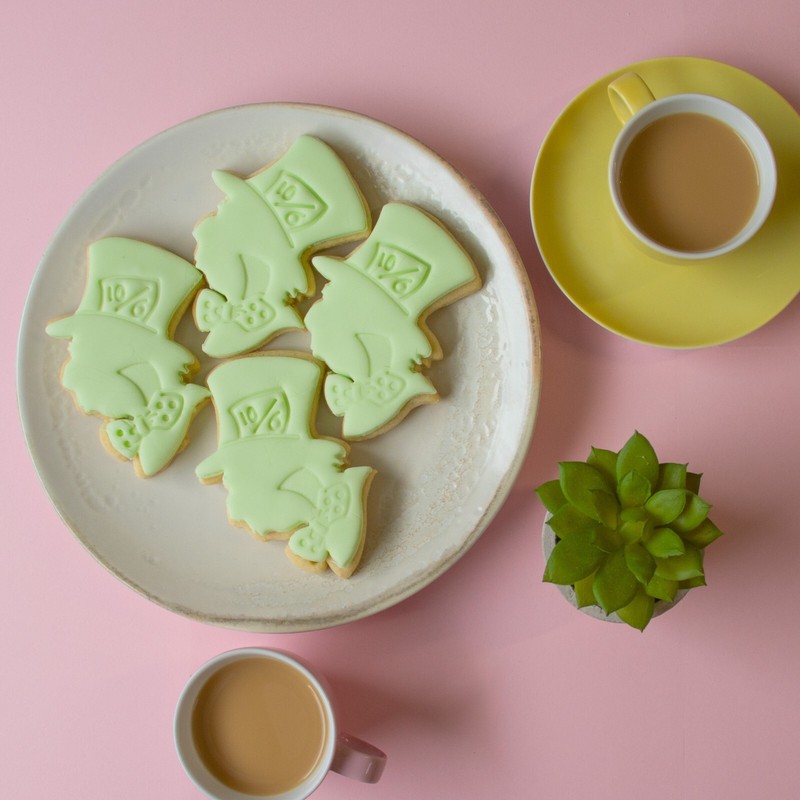 Mad Hatter cookie cutter - Alice's Adventures in Wonderland tea party whimsical gallery