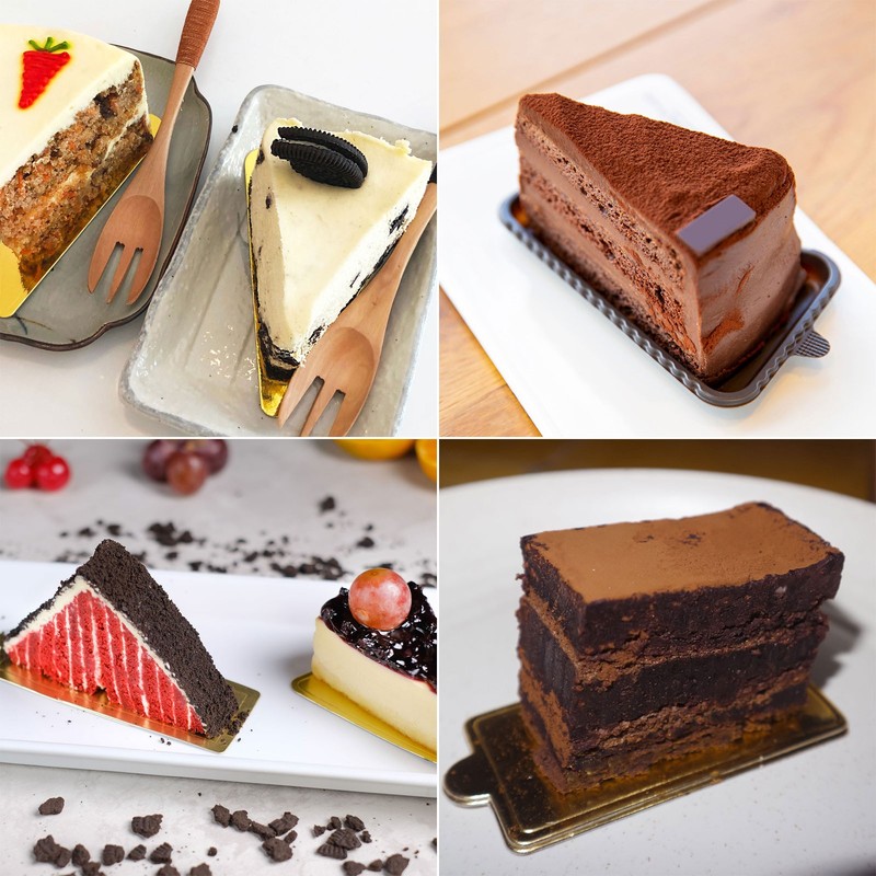 100pcs Mini Cake Boards Mousse Cake Cardboards Square for Cake Bases Black gallery