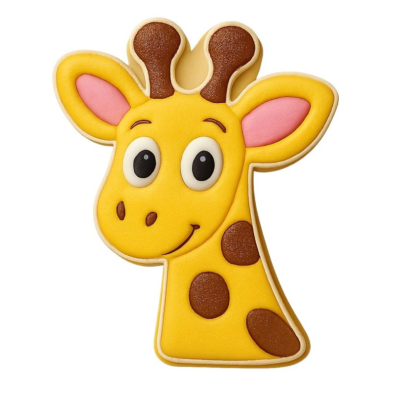 Curious Giraffe Cookie Cutter & Stamp - 2.4x4 Fun Kitchen Baking gallery