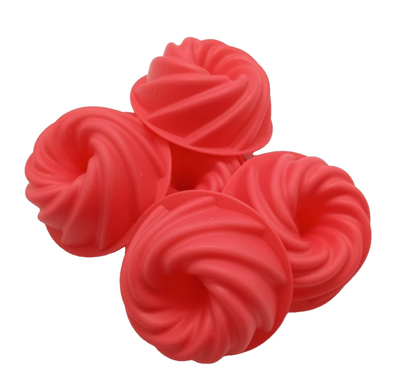 Asian Kuih Kaswi Mold – 36 Pcs Red Puto Steamed Cake Mold for Desserts & Pudding gallery