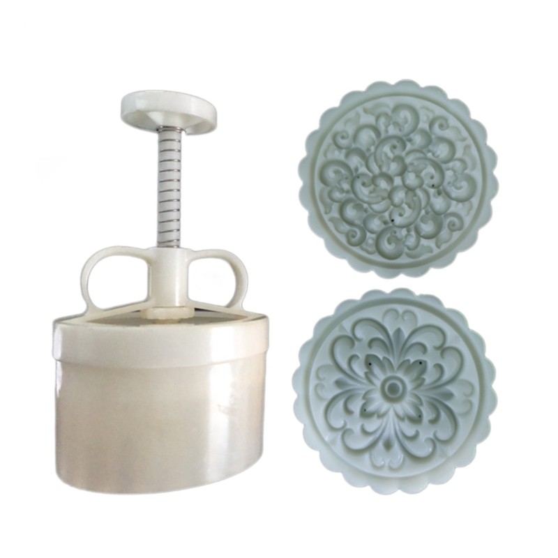 Dragon Phoenixs Moon Cake Mold Set Cake Model Printed with Embossed Baking Tool