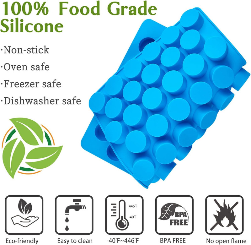 round Candy Molds Silicone Molds for Hard Candy, Gummy, Caramels, Chocolate, Gan gallery