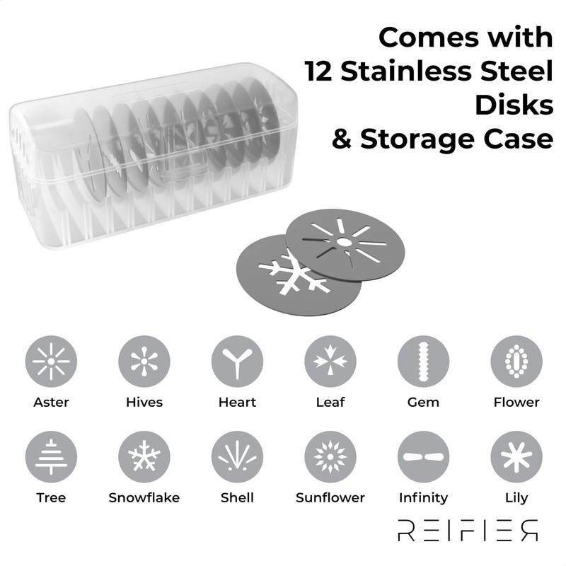 14-Piece Cookie Press Set - Upgraded - Stainless Steel Disks & Storage Case -... gallery