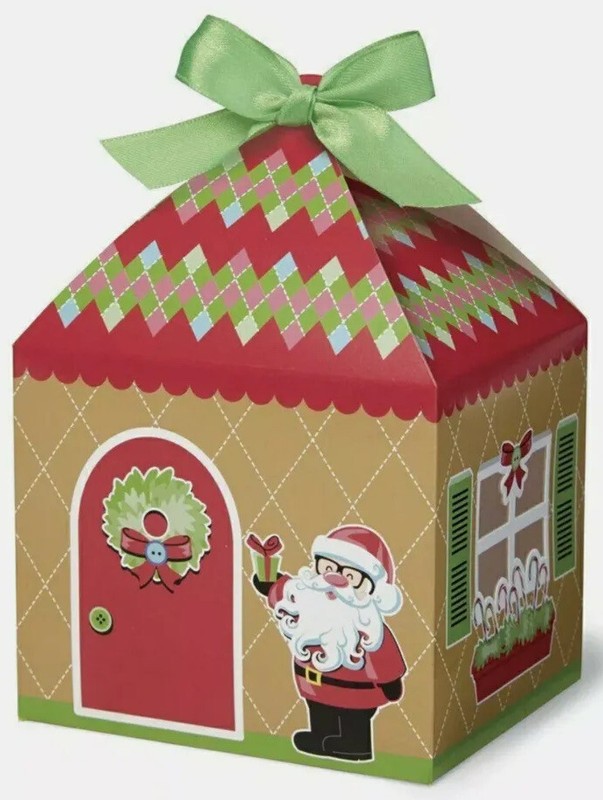 Gingerbread House Treat Box 4 ct from Wilton NEW Christmas