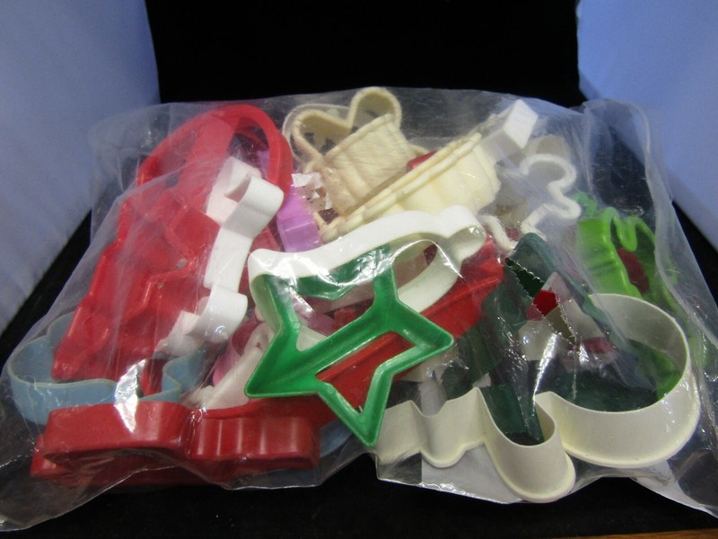 2 x Large Bags Plastic Halloween- Christmas- Valentine- Easter- Cookie Cutters