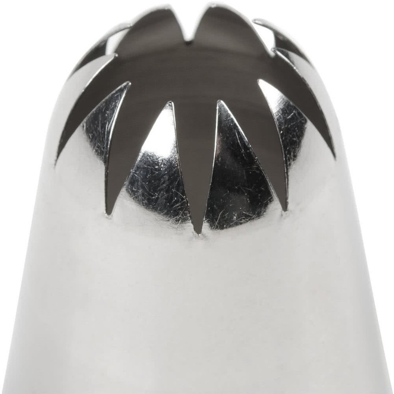 849 CLOSED STAR PASTRY TIP .69'' OPENING DIAMETERSTAINLESS STEEL BY gallery