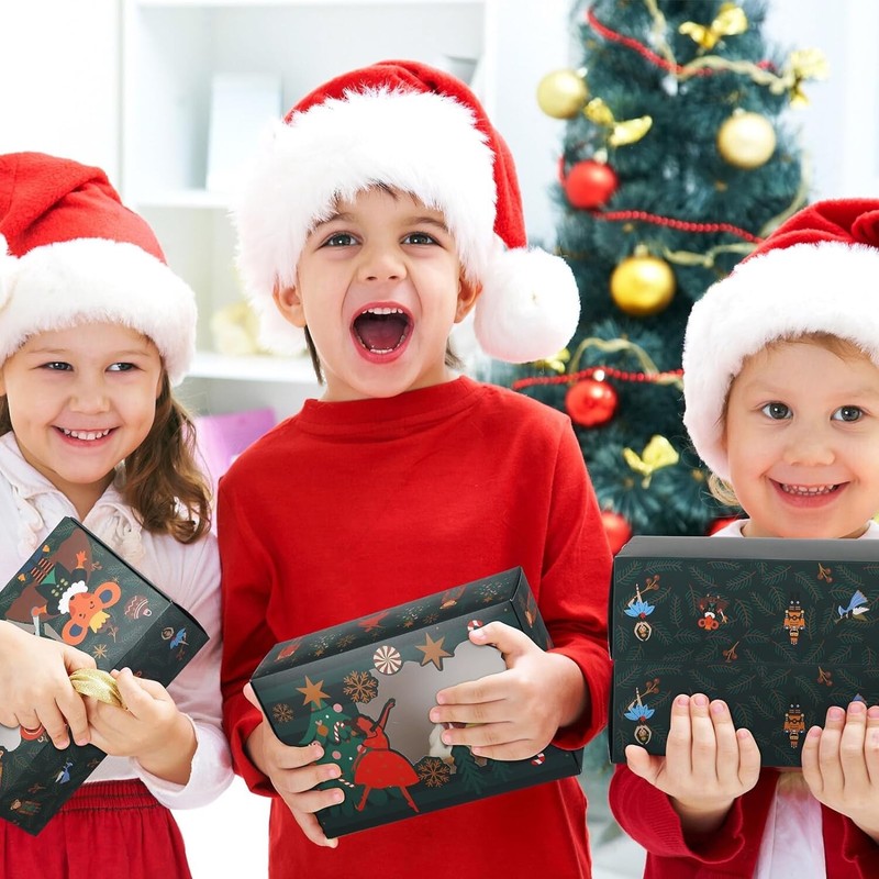 Fulmoon 50 Pcs Nutcracker Party Cookie Boxes with Window Christmas (Nutcracker) gallery