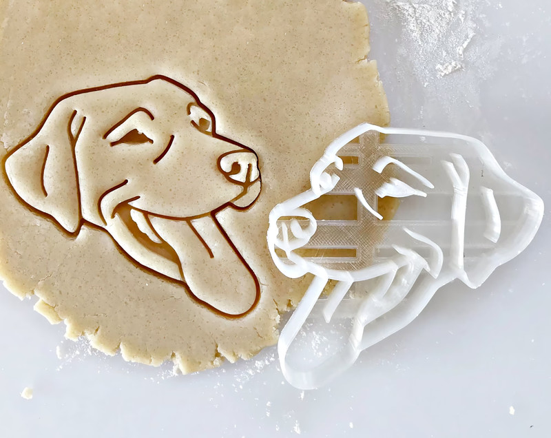 Labrador Retriever Cookie Cutter, Fondant and Clay, Cookie Stamp