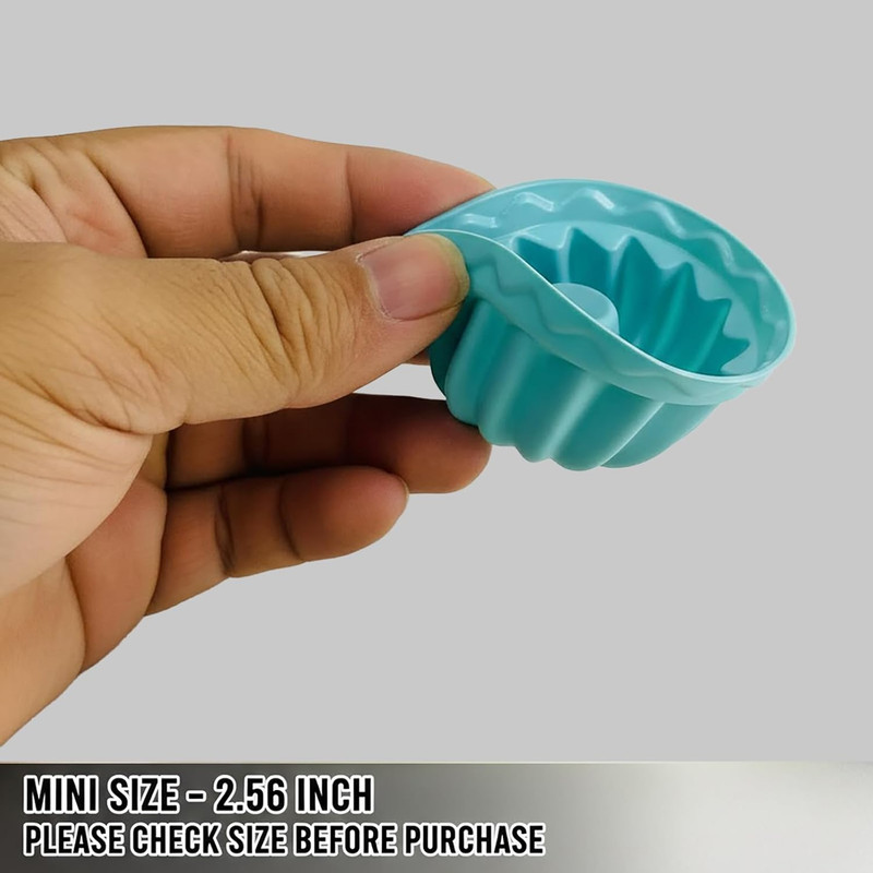 12 Pcs Moldes Para Mini Gelatina-Bakeable Silicone Mini Chocoflan Cake-Pumpkin C gallery