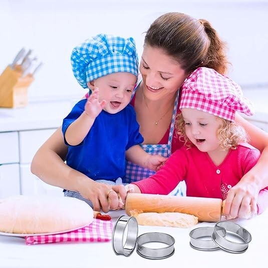 Anillos de bollo Anillos de muffin inglés Anillos de tarta enrollados dobles NEW gallery