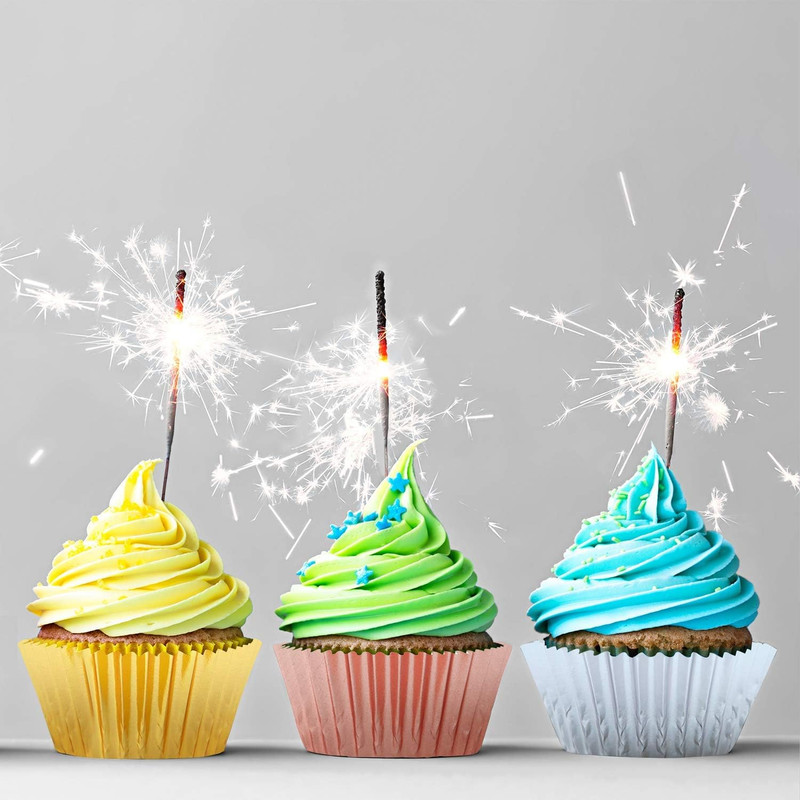 Elcoho 600 Pieces 1.25 Inch Mini Foil Metallic Cupcake Liners Muffin Paper Cases gallery