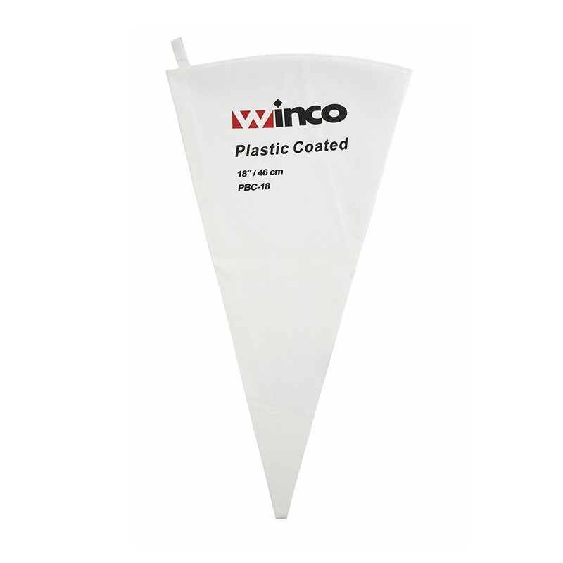 18-Inch Pastry Bag Cotton with Plastic Coating Reusable White Large