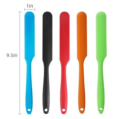Pcs Silicone Jar Spatulas,Sourdough Spatula with Long Handle,Cake Cream 5 gallery