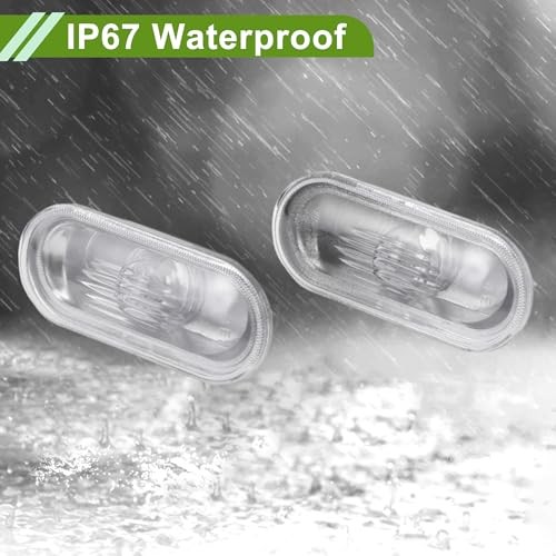 No.1J0949117 Side Marker Light Cover for VW T5 2003-2010 Waterproof White gallery