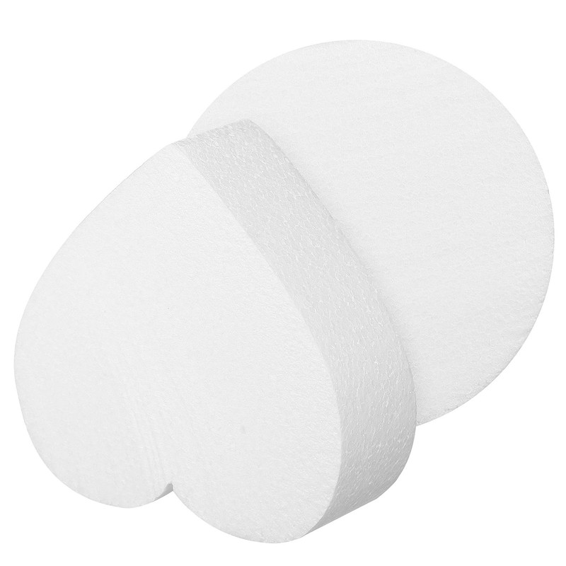 1 PCS 6 Inch Foam Cake Dummy Heart Shape Lightweight Model Display Decorating