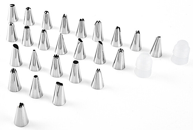 25 Pcs Icing Tip Icing Piping Nozzles Set Cupcake Cake Baking Decorating Kit Set gallery