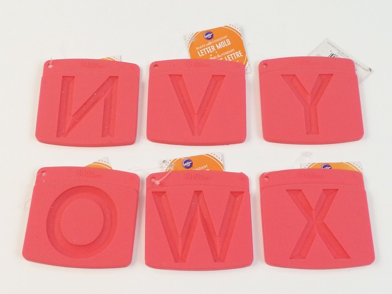 6 NEW NWT Wilton Letter Molds Icing Cake Decorating Letters W X Y V N O