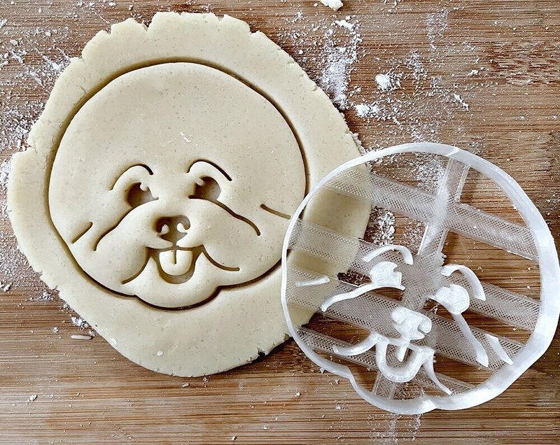 Bichon Frise Cookie Cutter, Dog Portrait Cutter