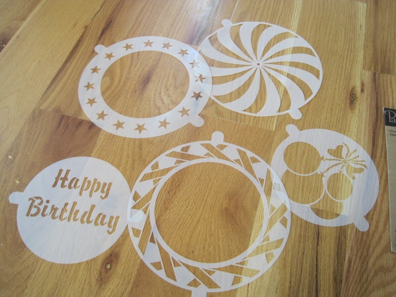 Pampered Chef Cake Stencil Set 5 Stencils in Box gallery