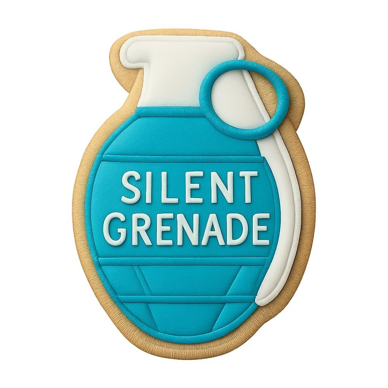 Silent Grenade Cookie Cutter & Stamp, Fondant & Clay Cutter - 2.9x4" gallery