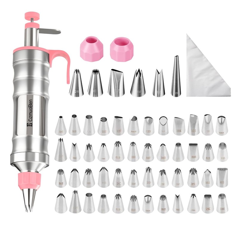 Dessert Decorating Syringe Set, Frosting Piping Kit icing piping kit 54 food-…