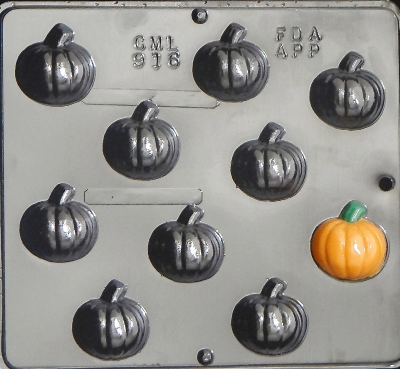 Small Pumpkin Chocolate Candy Mold Halloween 916 NEW