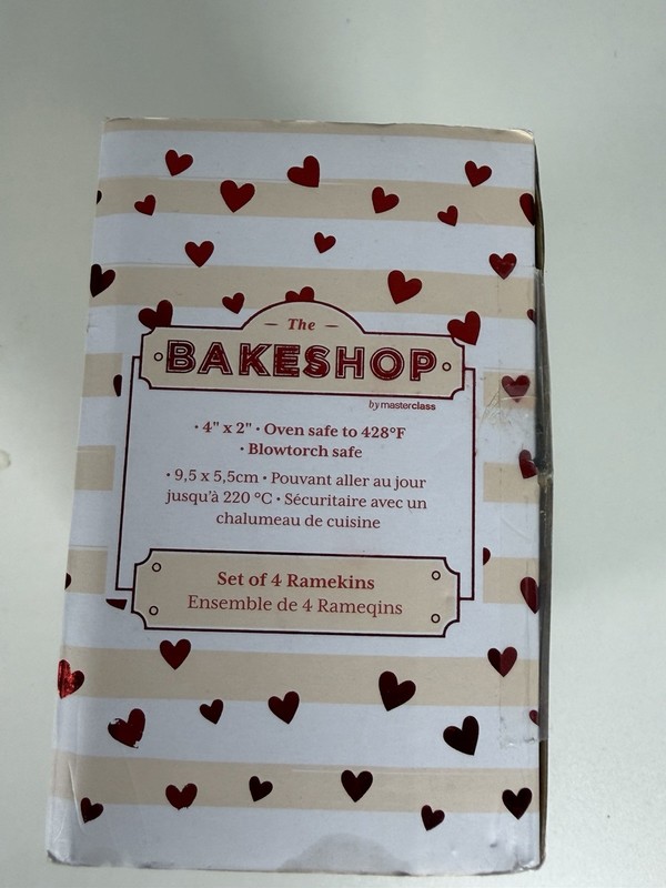 The bake shop set of 4 rameqins oven safe pink gallery