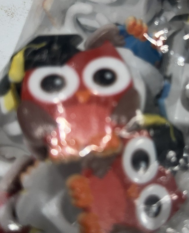 Bakery Crafts #G-13112 Graduation Owl Assorted Cupcake Rings New Bag Of 144 gallery