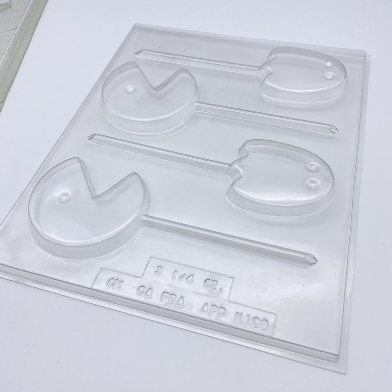 VTG Pac-Man Plastic Lollipop Molds Ms Pac-Man Ghosts Character Chocolate Candy gallery