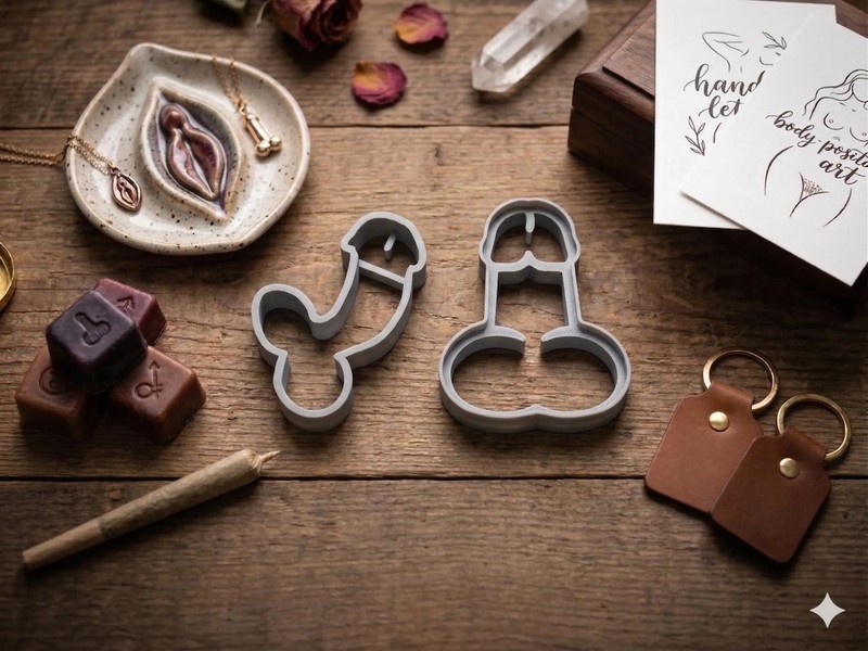 Dick Cookie Cutters - TWO pack :) gallery